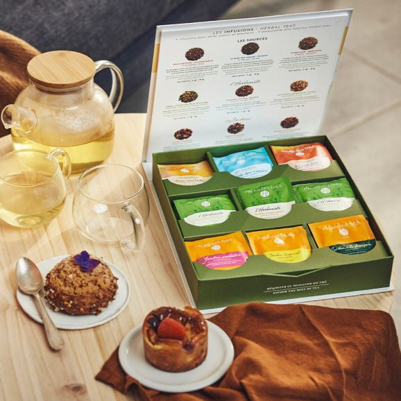 Te-sett med koffeinfrie teer