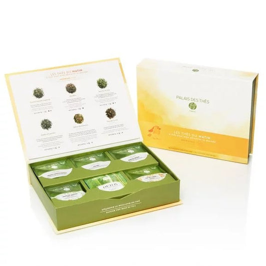 Te-sett med utvalg av frokostte