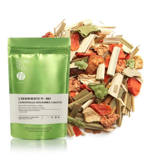 Økologisk  L'Herboriste nr 95 sitrongress ingefær og gulerot