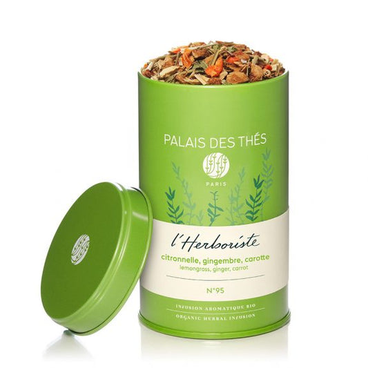 Økologisk  L'Herboriste nr 95 sitrongress ingefær og gulerot