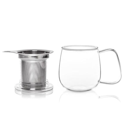 GLASS TEA INFUSER MUG 4,5 DL